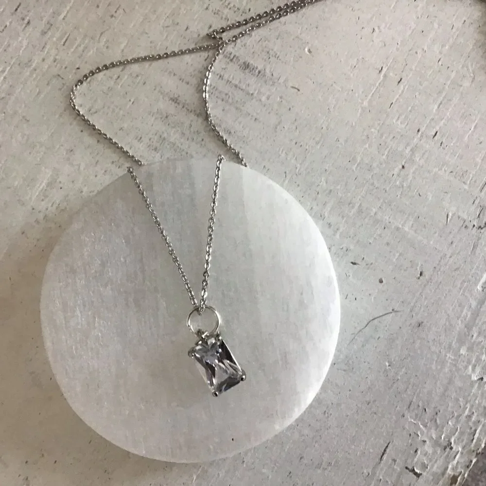 Swarovski Crystal Baguette Necklace